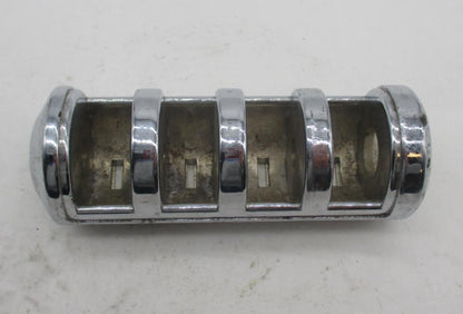 Harley Davidson Footpeg Slotted Chrome No Peg Rubber