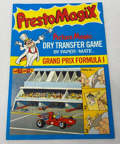 Presto Magix Picture Magic Dry Transfer Game Paper Male Grand Prix Formula 1