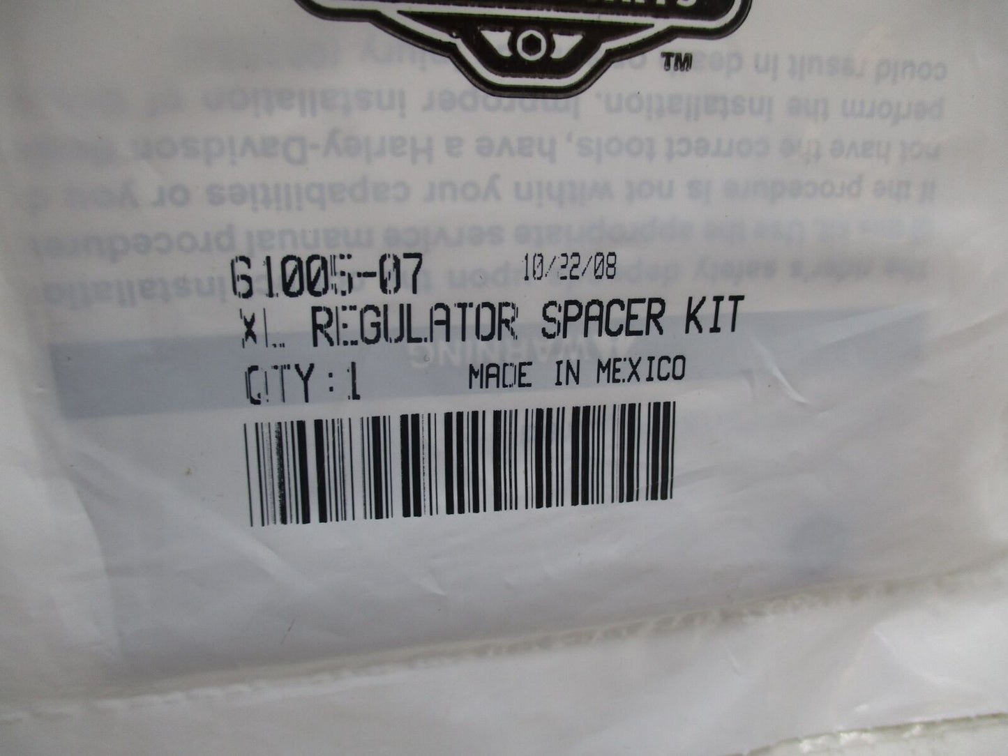 Harley Davidson Genuine NOS Spacer Regulator Kit 61005-07