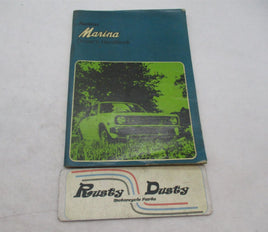 Vintage Original Austin Marina Drive's Manual Handbook
