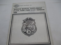 Harley Davidson Official 1989 Police Service Manual Supplement 99483-89SP