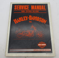 Harley Davidson Official Factory 1991 Dyna Glide Models Service Manual 99481-91