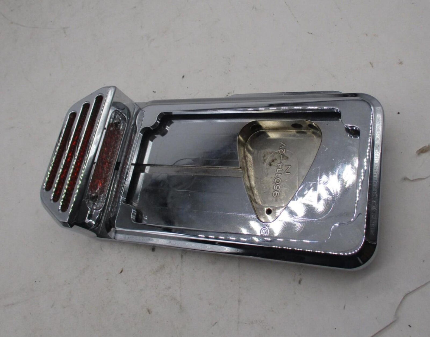 Harley Davidson Chrome Chopper JM Side Mounted License Plate Bracket 960114-2V