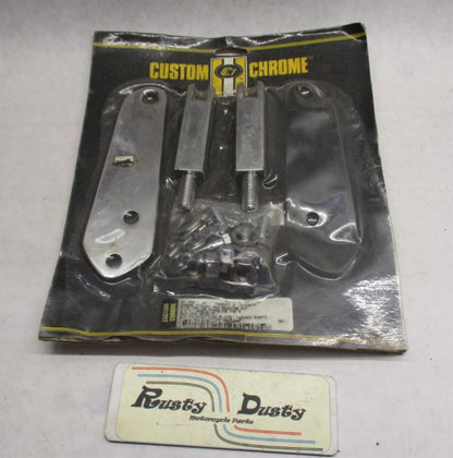 Custom Chrome 25-256 Harley Chrome Highway Peg Mounting Kit 1991-95 Dyna-Glide