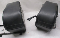 Harley Davidson Saddlemen Leather Saddlebags Luggage Bags w/ brackets Mounts