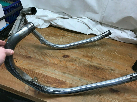 1976 Triumph T140V Bonneville Exhaust Pipe Headers Left Right  T140 V Nice