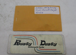 Harley Davidson Genuine NOS Flat Round Key Set 71583-85A Code: 0079