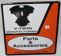 Harley Davidson V-Twin Manufacturing Parts & Accessorie Tin Sign 17.5" x 17.5"