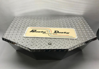 Custom Trike Motorcycle Locking Diamond Plate Trunk Storage