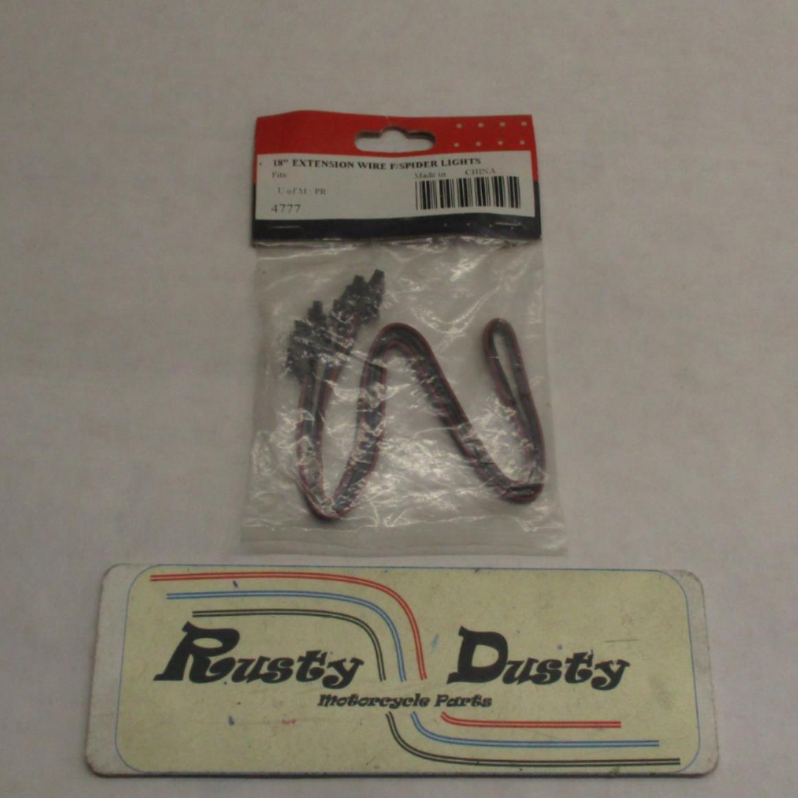 Kuryakyn 4777 Harley Davidson Spider Light Extension Wire 18"