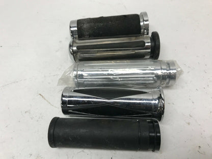Mixed Lot of Harley-Davidson Handlebar Grips Throttle Chrome Diamond Ribbed