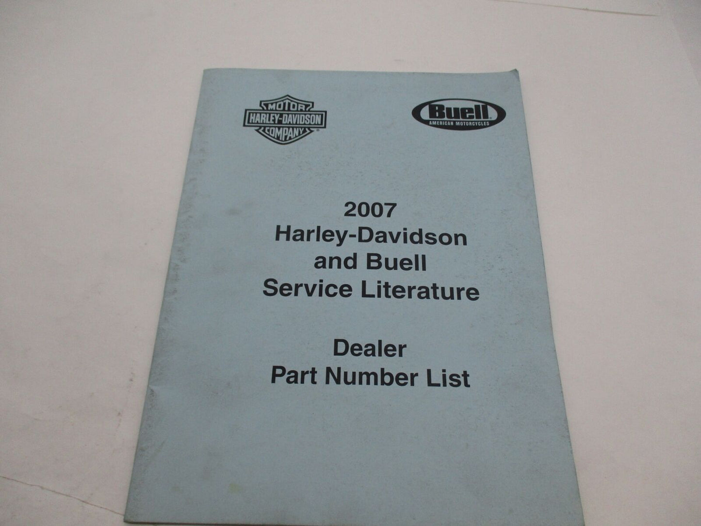Harley Davidson & Buell 2007 Service Literature Dealer Part Number List