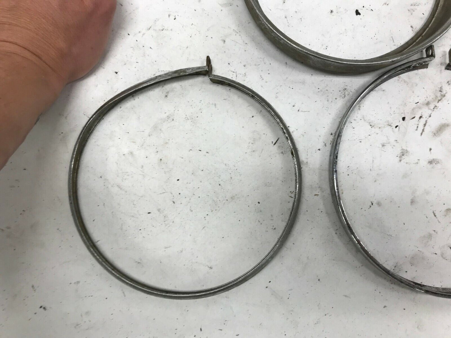 lot of 3 GENUINE Harley Ironhead XL Sportster FX Headlamp Bezel Rings 67725-63
