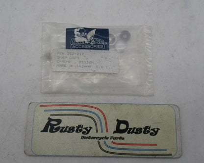 Add On Inc Chrome Medium Snap Caps 252-212