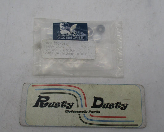 Add On Inc Chrome Medium Snap Caps 252-212