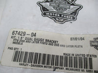 Harley Davidson Genuine NOS Softail Dual Gauge Bracket Kit 1.5" 67429-04