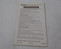 Vintage Hoover Help-Mate Cleaner Vacuum Cleaner Owner's Manual Book