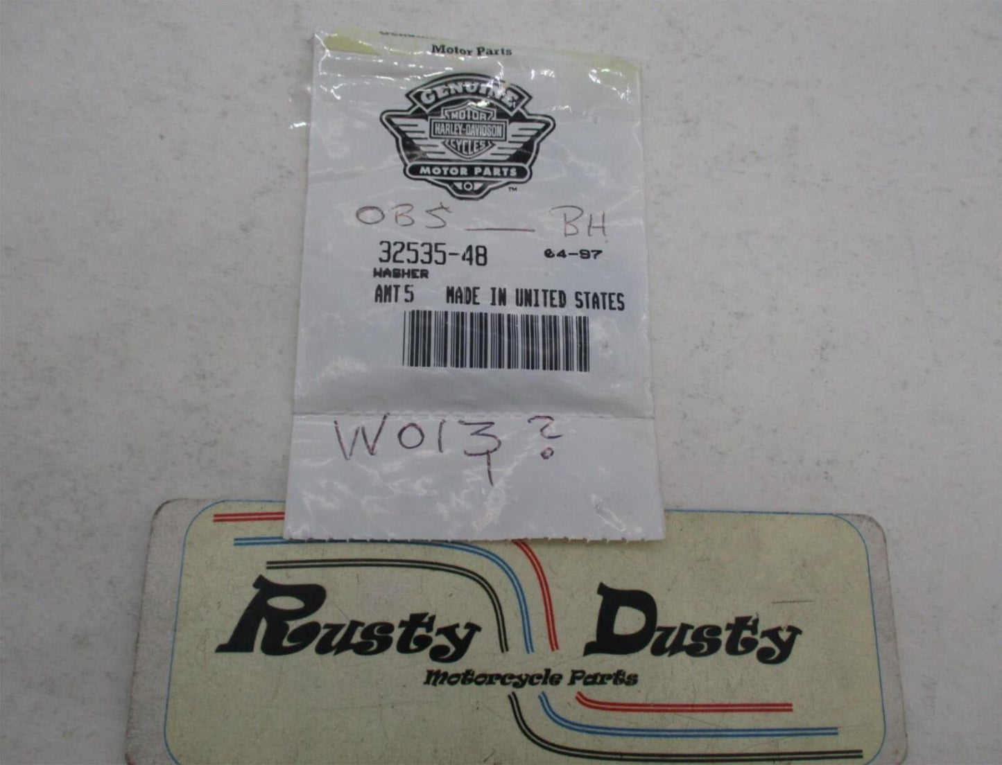 Lot of 6 Harley Davidson Genuine NOS Timer shaft Washers 32535-48
