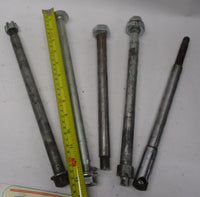 Mixed Lot of (5) Harley Front / Rear Wheel Axles Sportster Dyna Softail  #3