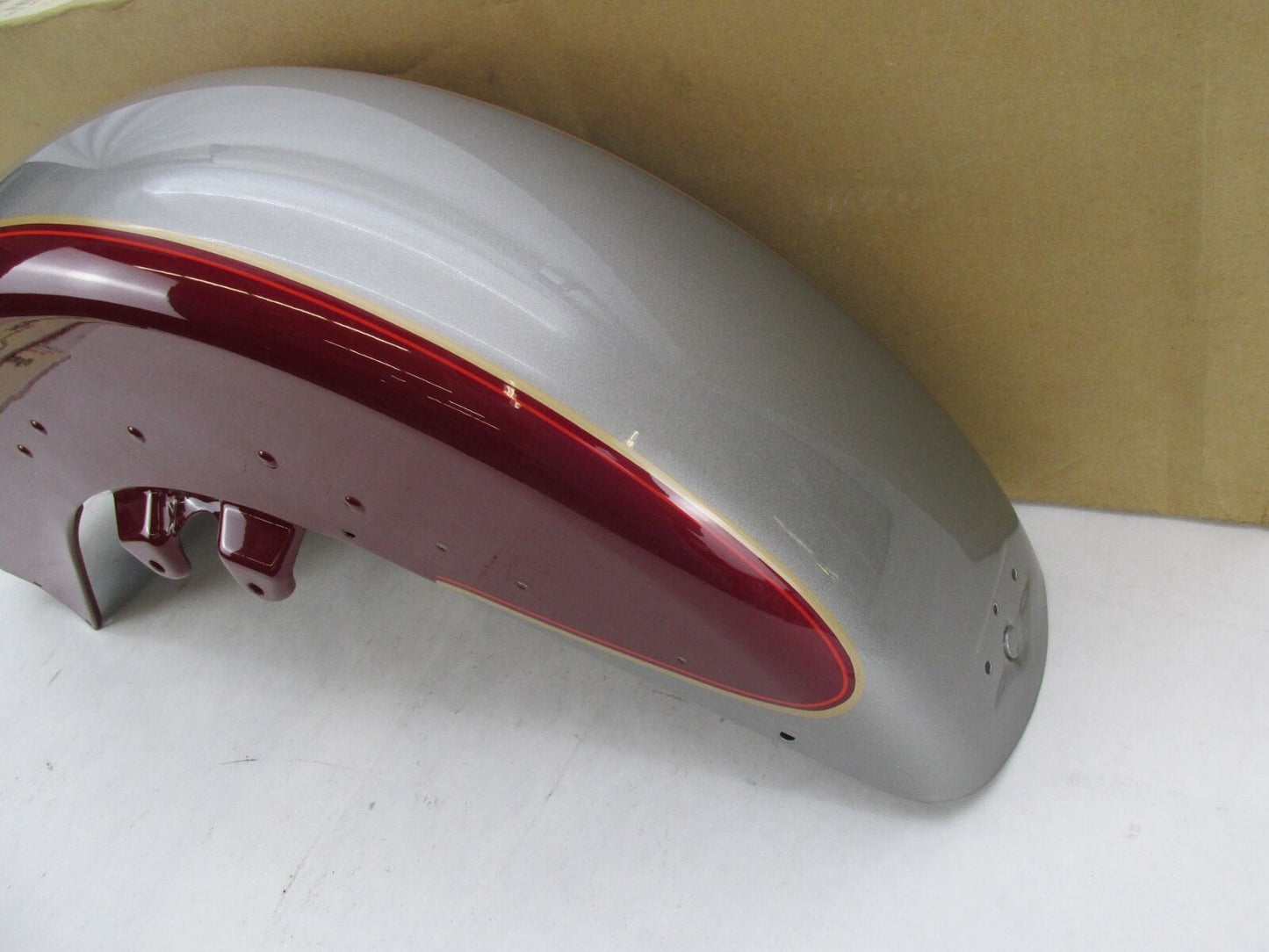 Harley Davidson Genuine NOS Red & Silver Touring Front Fender 59087-89