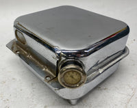 Harley Davidson Chrome Shovelhead Oil Tank w/ Temp Gauge Cap Late 70's 80's