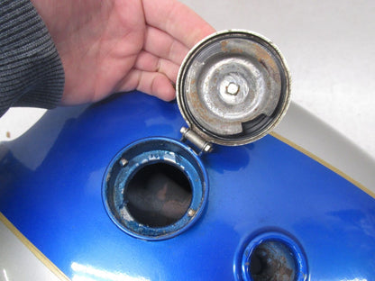 Original Repainted BSA Blue Silver Catalina Gas Fuel Tank Gold Star w/ Cap