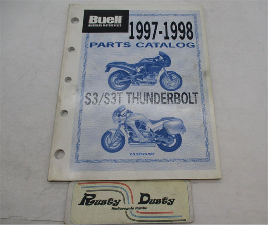 Harley Buell Official 1997/1998 S3/S3T Thunderbolt Parts Catalog 99570-98Y