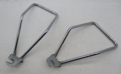 Pair of Harley Davidson Genuine Chrome Soft Saddle Bag Supports