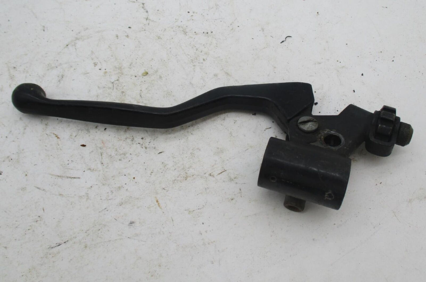 Vintage Motorcycle  Black Clutch Hand Control Lever and Perch Assembly