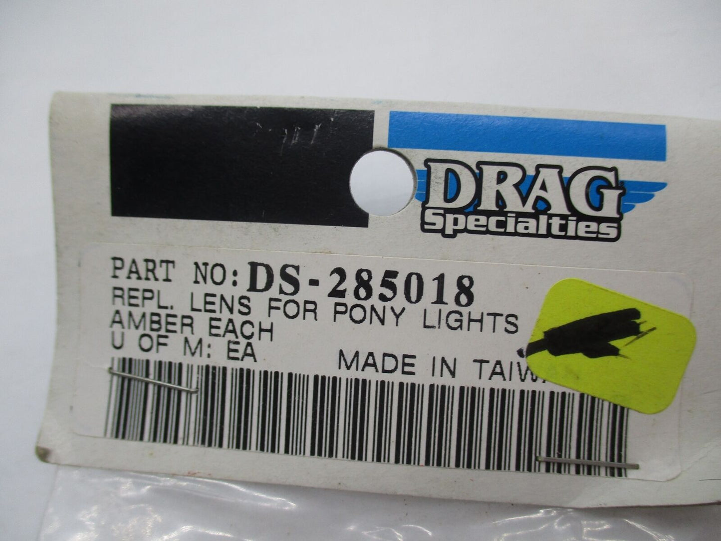 Harley Davidson Drag Specialties Replacement Amber Pony Lights Lens DS-285018