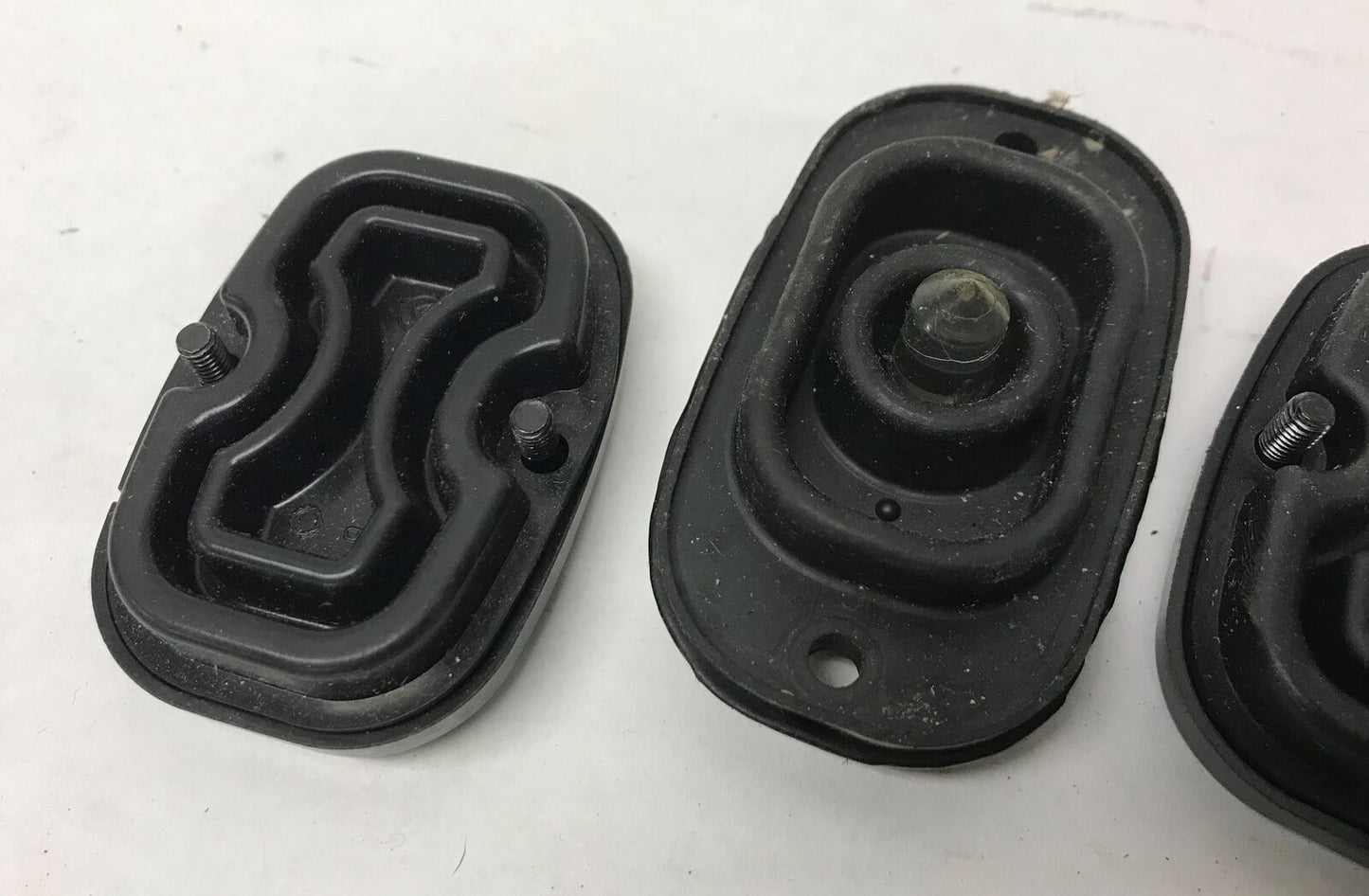 Stock OEM Lot (3) Master Brake Cylinder Covers Black Harley Davidson Softail