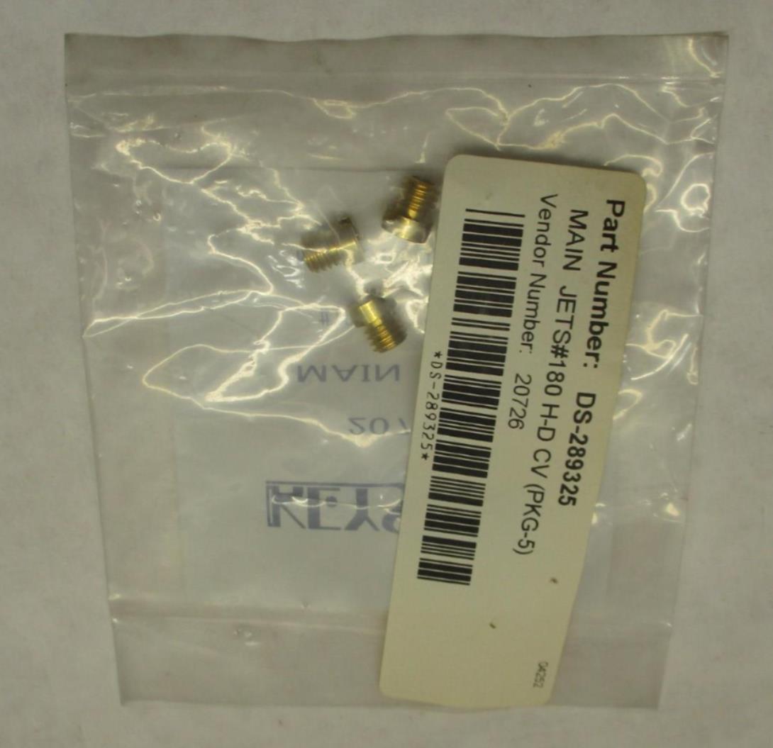 Lot of (5) Main Carb Carburetor Jet #180 Harley Davidson CV-Type Keihin 20726