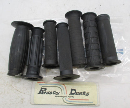 Large Mixed Lot of Vintage Motorcycle Grips Italian British Dirt Bikes