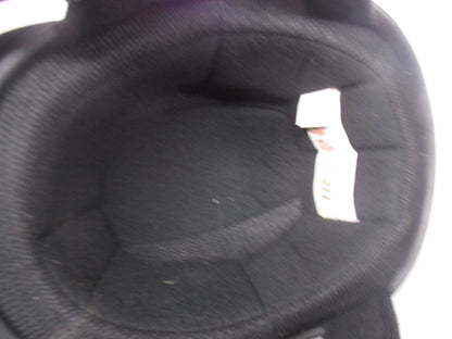 Outlaw Black and Red Large L T-70 Motorcycle Half Helmet 59-60cm