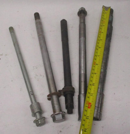 Mixed Lot of (5) Harley Front Rear Wheel Axles Softail Dyna sportster #4