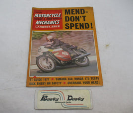Motorcycle Mechanics June 1971 Magazine Issue Scooter and Three Wheeler