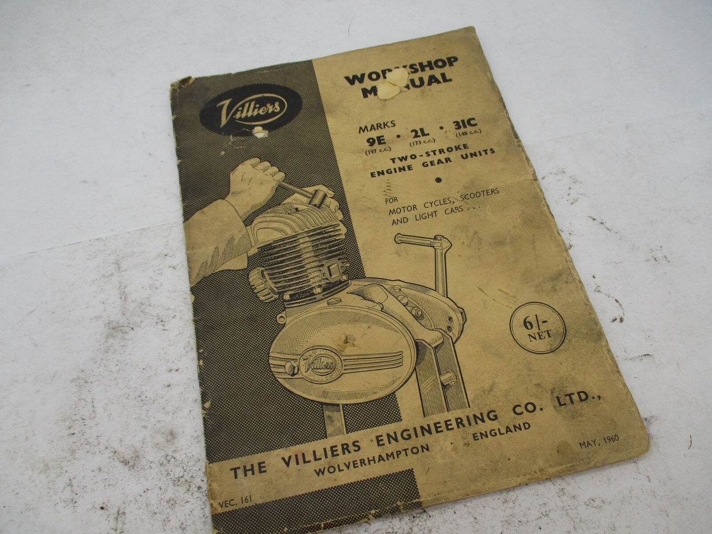 Villers Motor Cycles and Scooters 1960 Engine-Gear Units Workshop Manual