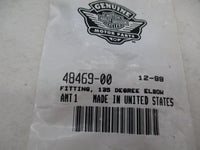 Harley Davidson Genuine NOS 135 Degree Elbow Fitting 48469-00