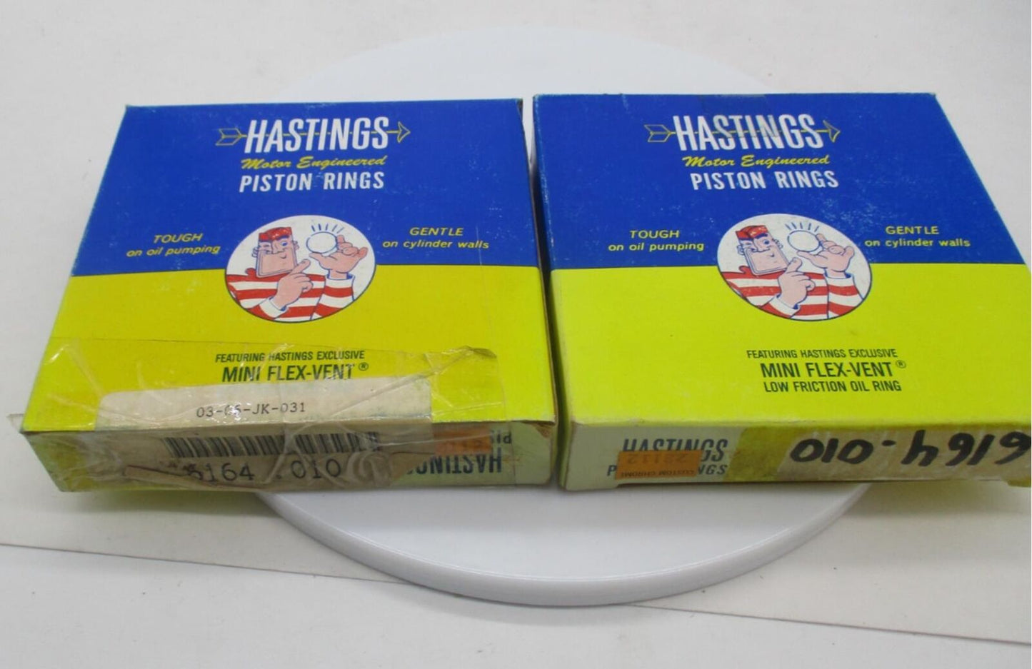 Harley Davidson NOS Hastings Replacement Piston Rings 6164 .010 +.010"