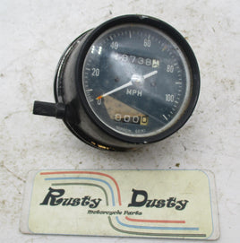 Vintage Motorcycle Nippon Seiki Speedometer Speedo Gauge Clock 110 mph