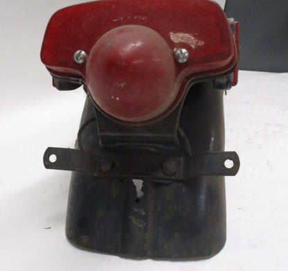 Triumph Rear Fender Blue w/ Lucas England Taillight 6"