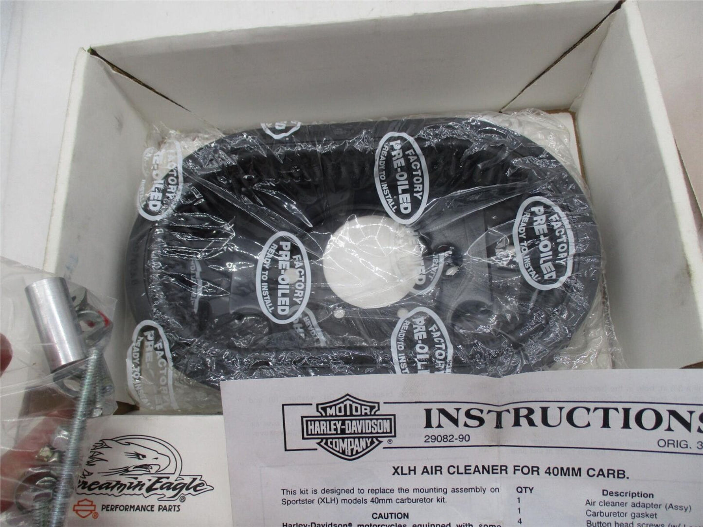 Harley Davidson Genuine NOS XL Oval Element Upgrade Kit 29082-90