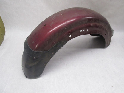 Harley Davidson Genuine Shovelhead Maroon 7" Rear Fender w/ Guide 97 Light