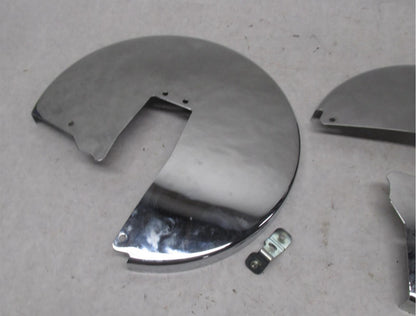 Pair of Harley-Davidson Touring Electra Glide Chrome Rotor Covers 43068-89