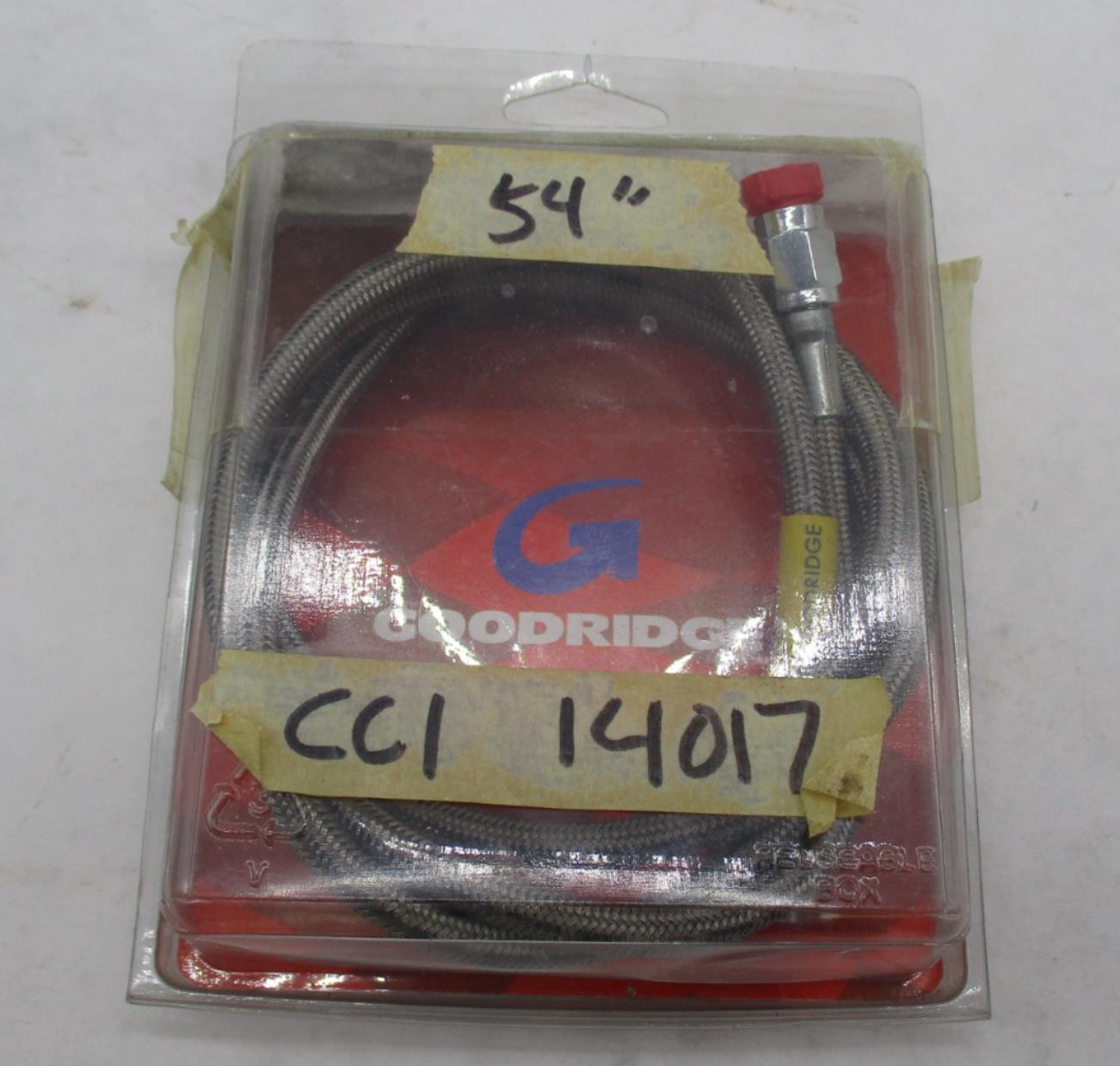 Goodridge Stainless Steel 54" Braided Universal Brake Line 14017 Harley Davidson