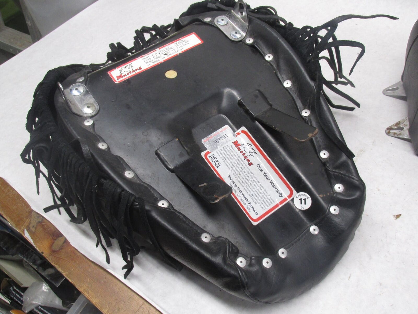 Harley Davidson Mustang Seat Chrome Studded with Conchos FX FL 58-84 75496 75340