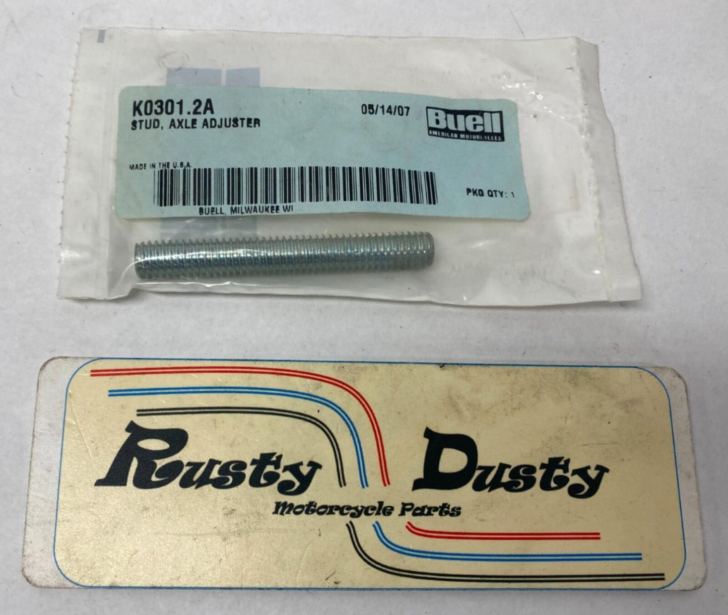 Harley Buell Genuine Axle Adjuster Stud K0301.2A