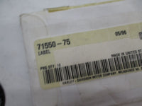 Harley Davidson Genuine NOS Ignition Label Decal Sticker 71550-75