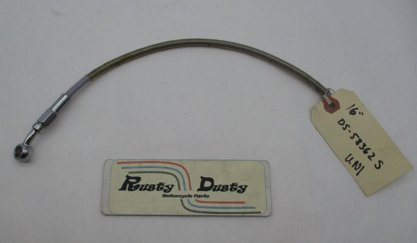Harley Davidson Steel Braided Brake Line Hose 16" DS-583625
