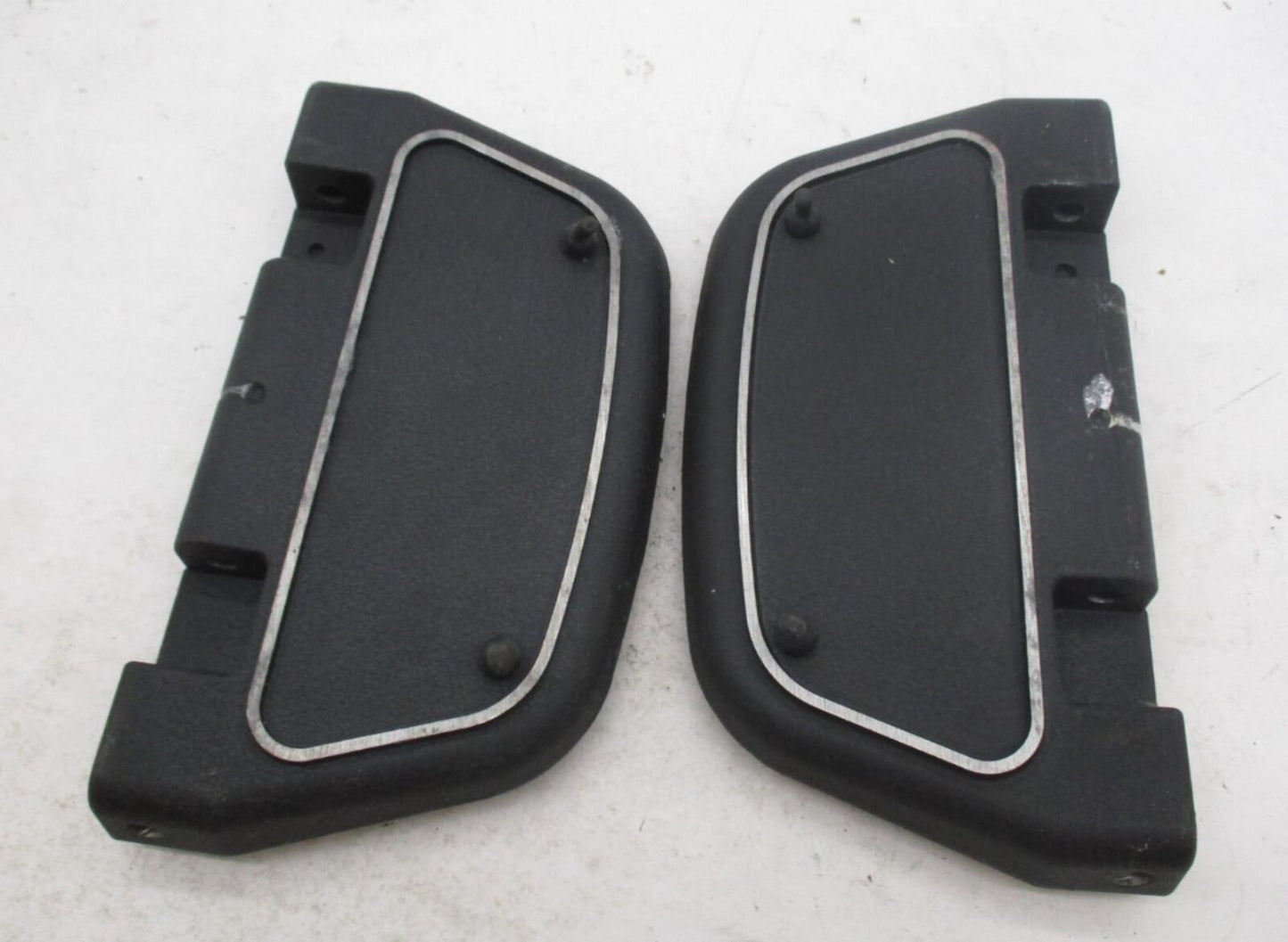 Pair of Harley Davidson Passenger Floorboards Base plates and Rubber Inserts